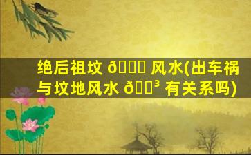 绝后祖坟 💐 风水(出车祸与坟地风水 🐳 有关系吗)